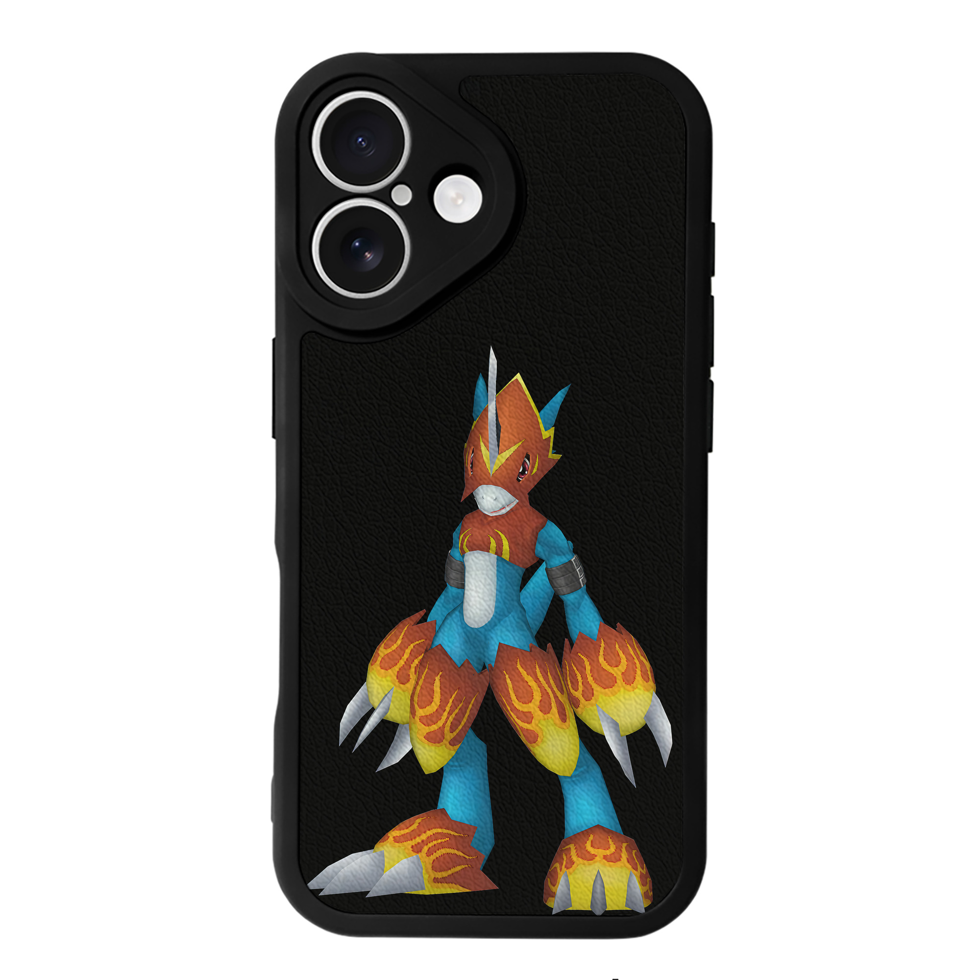 （画像用） Digimon デジタルモンスター/デジモン 【iPhone 16シリーズ対応】シリコンスマホケース（レザー調） 材質：シリコン